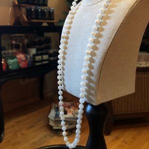 Genuine Moonstone Long Handmade Beaded Necklace